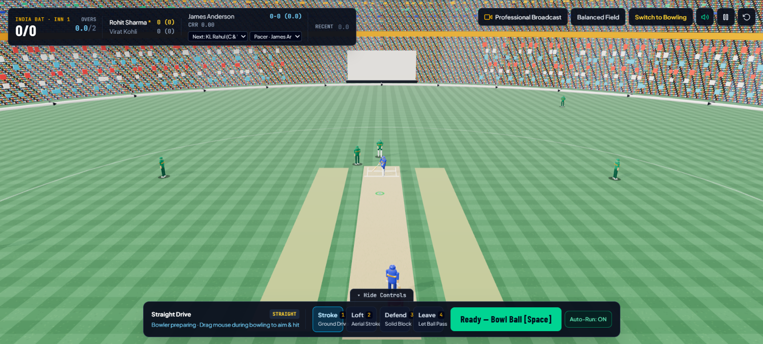 Crown Crease cricket game
