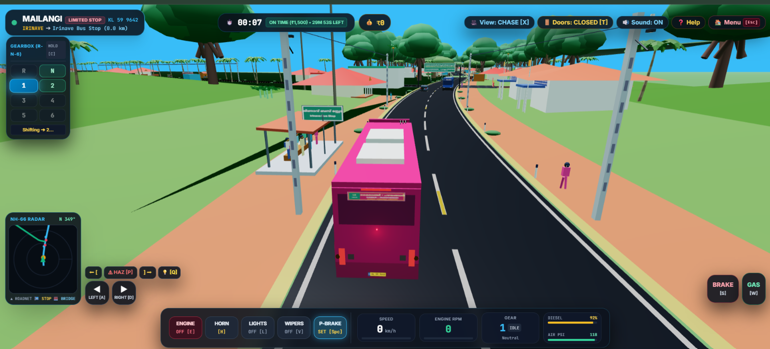 Kerala bus simulator game preview